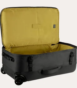 Trolley Medio Due Ruote in Tessuto Nero