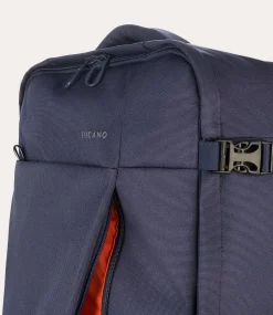 Trolley Medio Due Ruote in Tessuto Blu