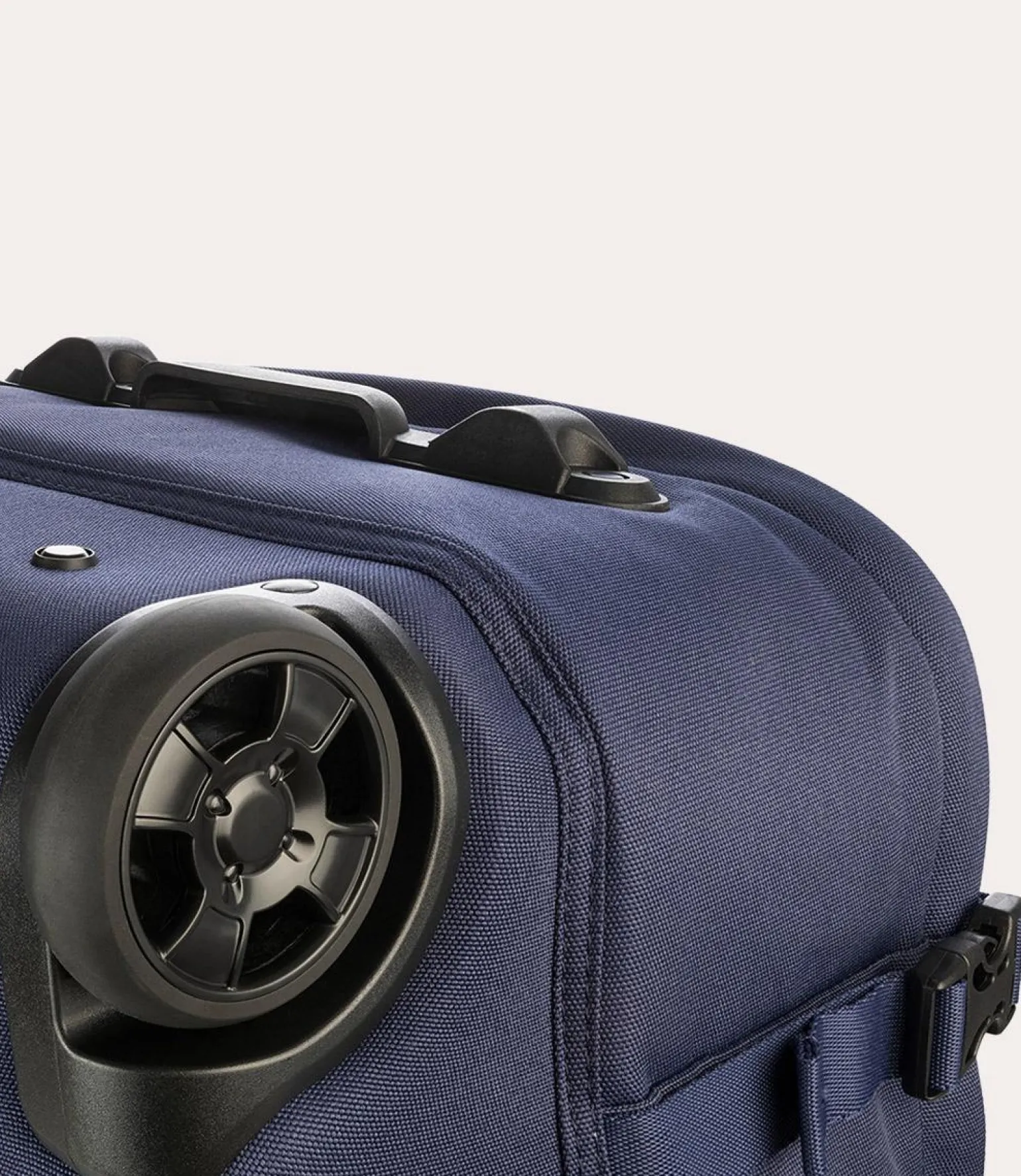 Trolley Medio Due Ruote in Tessuto Blu