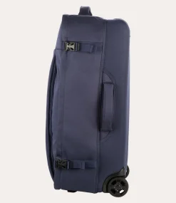 Trolley Medio Due Ruote in Tessuto Blu