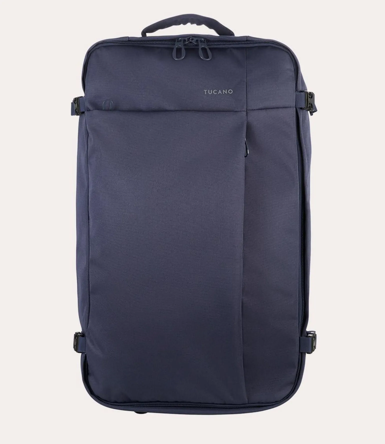 Trolley Medio Due Ruote in Tessuto Blu