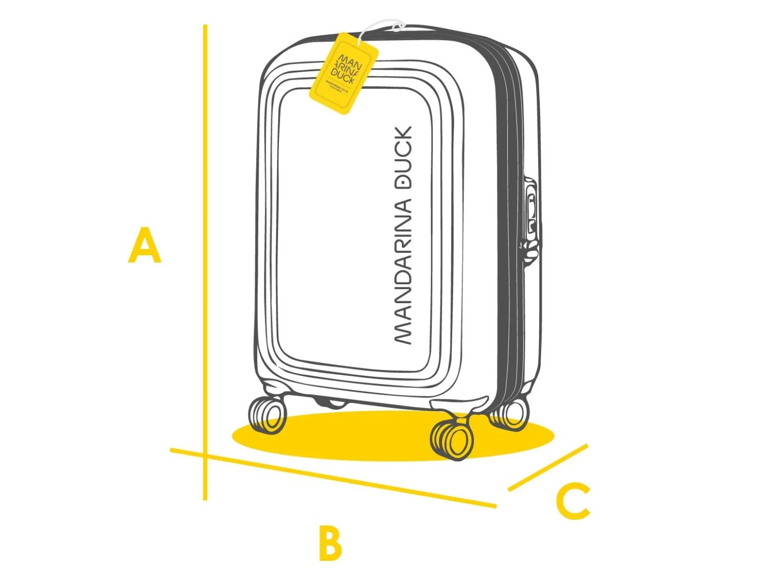 Trolley Zaino Bagaglio a Mano in Tessuto Nero