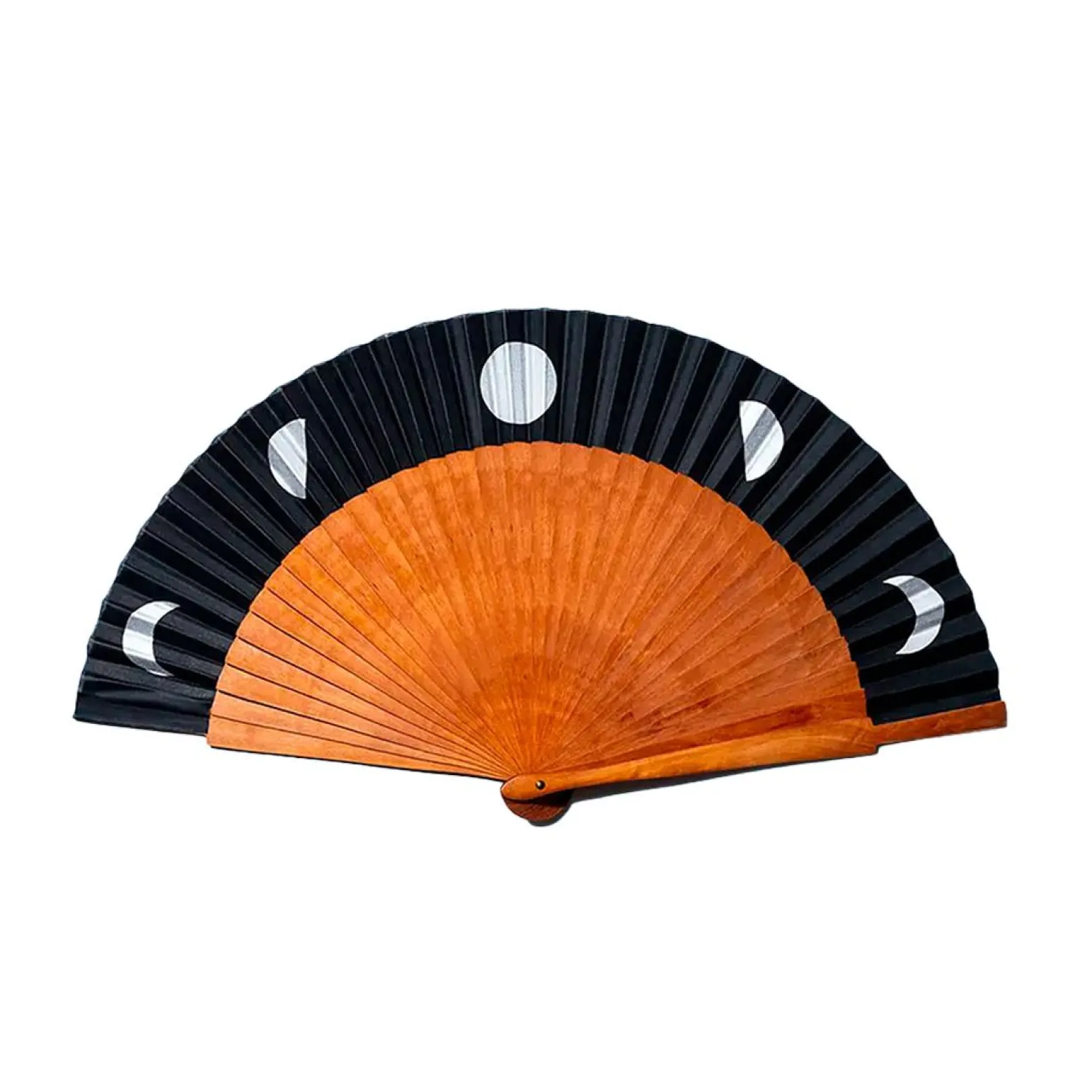 Ventaglio in Legno e Cotone Fantasia