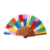 Ventaglio in Legno e Cotone Fantasia