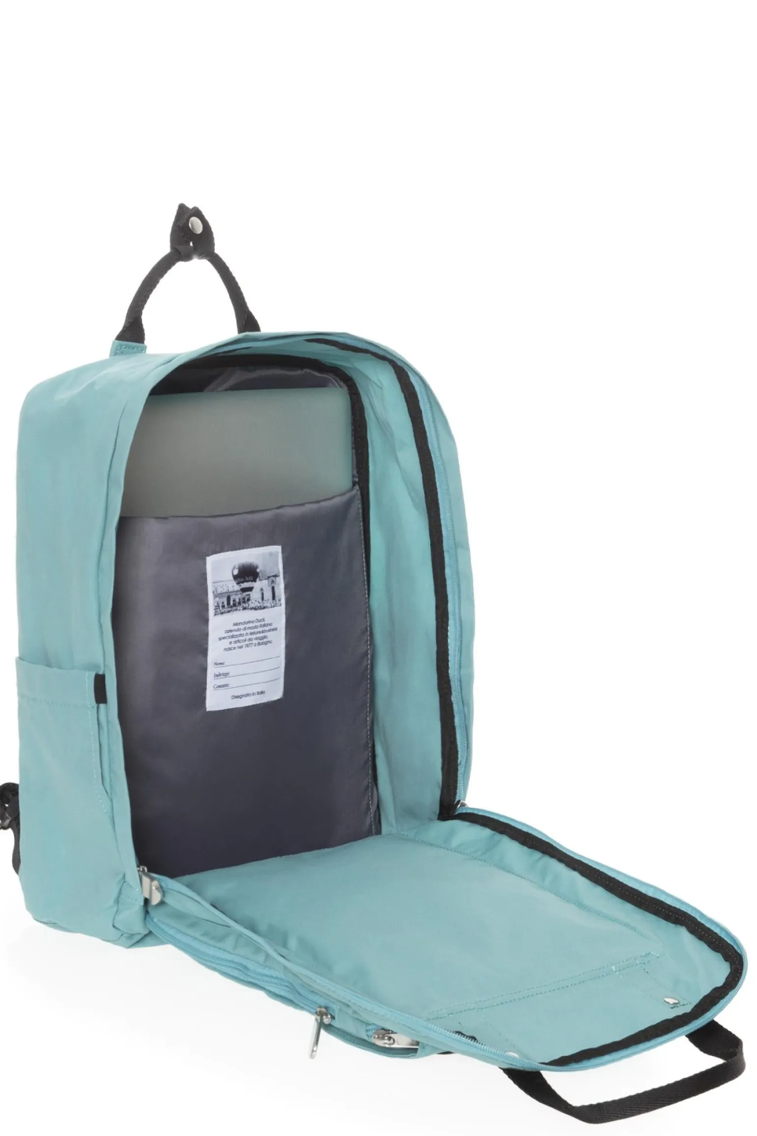 Zaino Porta Computer Tessuto Turchese