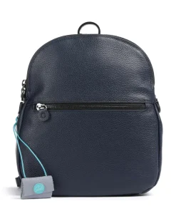 Zaino Trasformabile in Borsa con Tracolla in Pelle Blu
