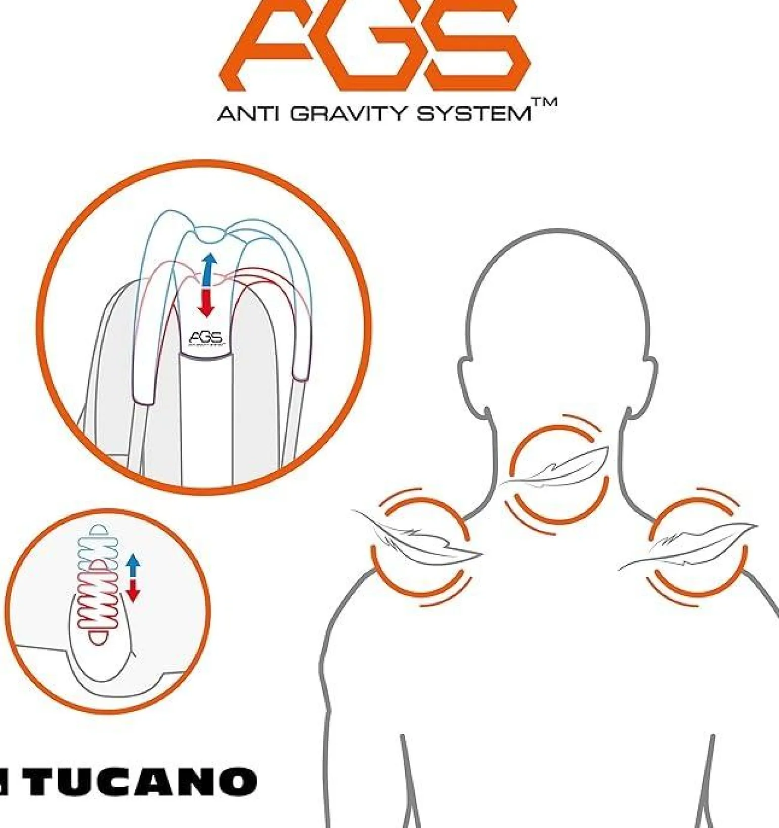 Zaino Uomo Nero Tucano Marte AGS Antigravity